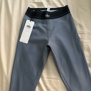 ALO high waist steel blue suit-up legging